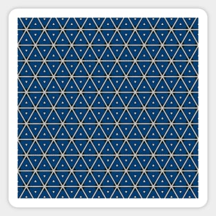 blue triangle pattern (triangle pattern art, triangle pattern drawing and triangle pattern design) Sticker